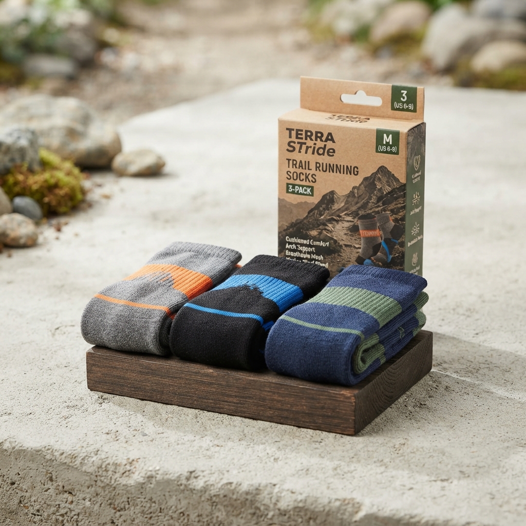 Trail Running Socks 3-Pack — M
